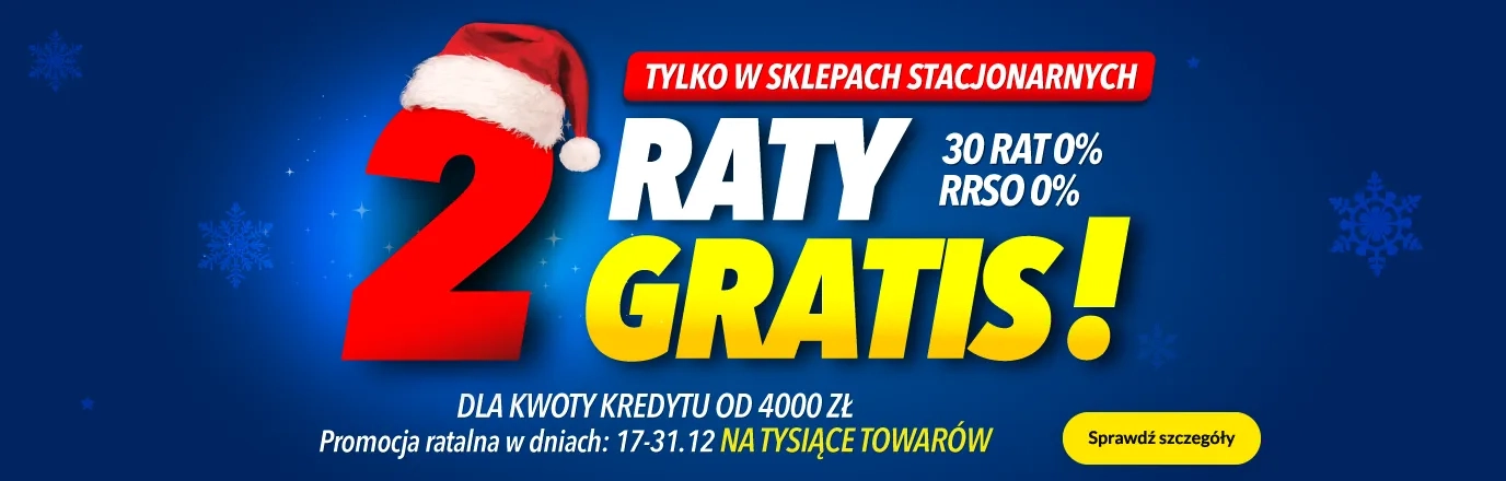 2 raty gratis!